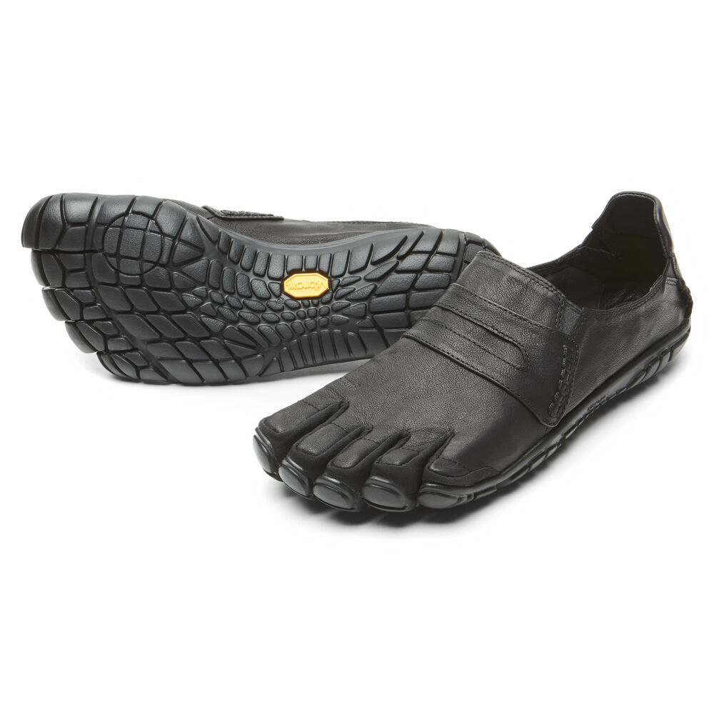 Vibram Fivefingers CVT-Leather Erkek 5 Parmak Ayakkabı Siyah,ZI5394872